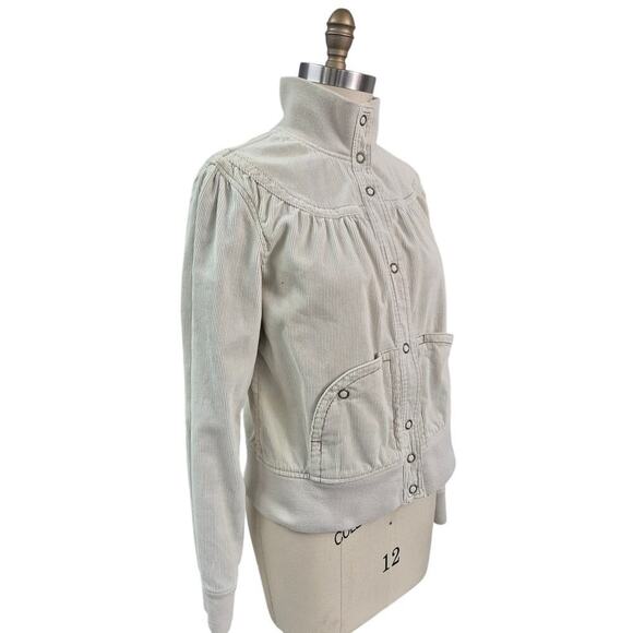 VTG 80s 90s Y2K Mossimo Wheat Corduroy Jacket Sz L 100% Cotton Cool Pockets - Picture 2 of 5
